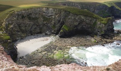 Sallys bottom (honest) - note 3 boys on the beach