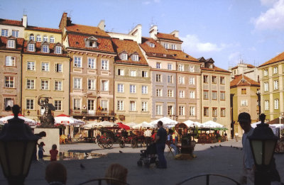 The rebuilt Rynek Starego Miasta