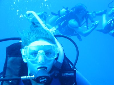 Diving off Hawaii