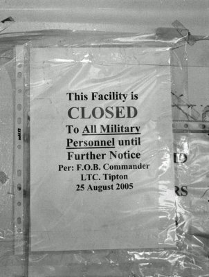 This Facility Is CLOSED To All Military Personnel