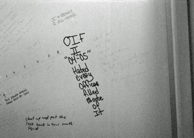 'Hated It' On A Bathroom Wall