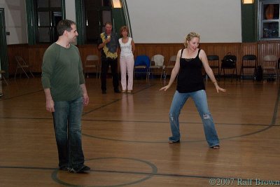 West Coast Swing demo by Stephanie and Aaron