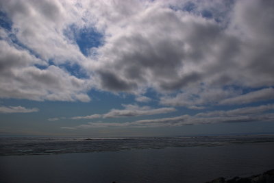 Clouds on the Bering Sea near Nome Alaska