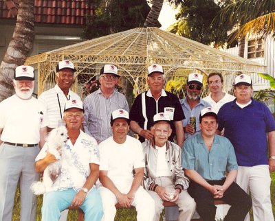 Jim Farley, standing, 3rd from left, Islamorada ca 1987