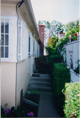 side of house view in 2002.