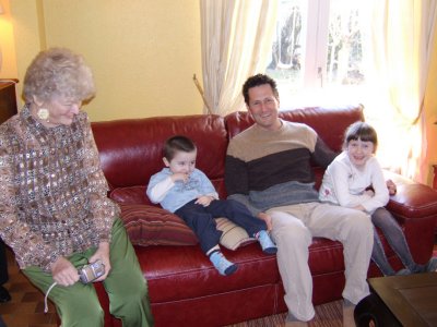 Grandma, Daniel, Justin & Louise in Lodeve