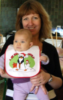 Christine with little Alice.