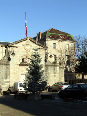 Town Hall with a Christmas tree.