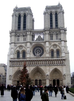Notre Dame outside.