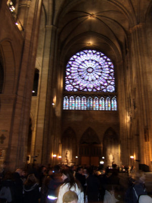 Notre Dame rose window.