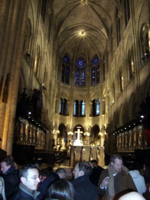 Notre Dame interior.