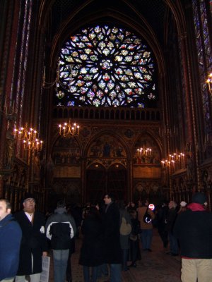 St Chappelle rose window.