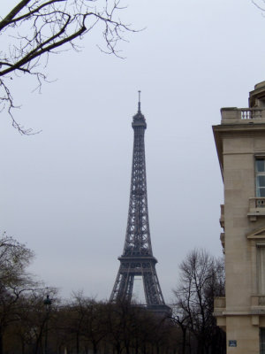 Eiffel Tower in the distance, still.