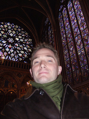 Anthony inside St Chappelle.