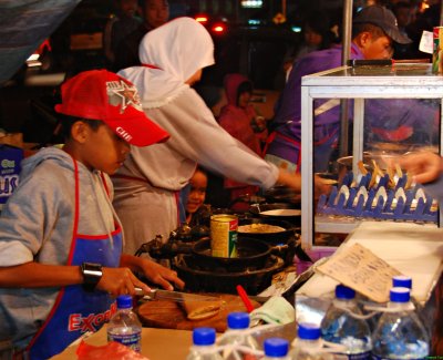 food stall at night market
