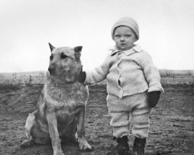 Deane with Dog - Winter