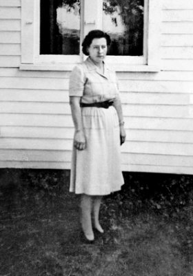 Viola at McDougal's in Wallaceburg, Ontario - 1947