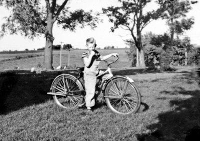 Deane With New Bicycle