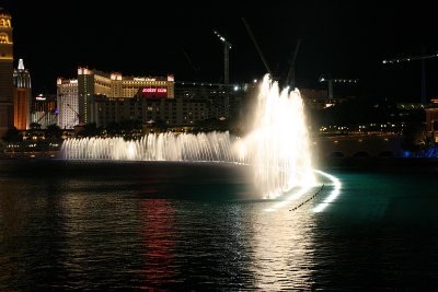 Dancing fountains at the Bellagio