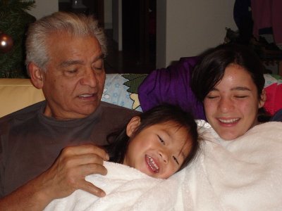Manuel with Anna and Imah