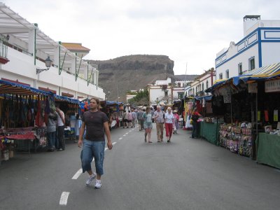 Á markaðnum.
