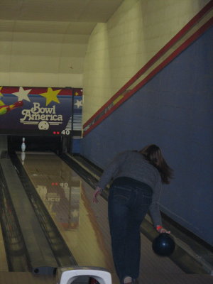 Nicole going for the spare