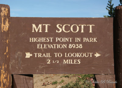 Mt. Scott sign