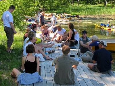 Bryggfika innan start