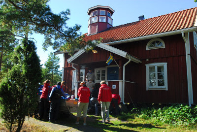 I denna byggnad fick vi bo