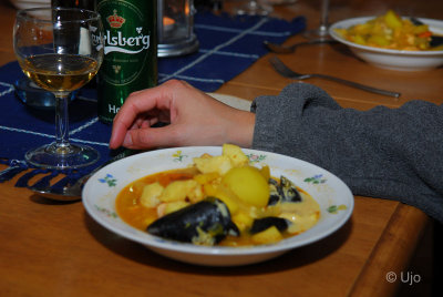 Fisksoppa, som fick oss att sova gott.