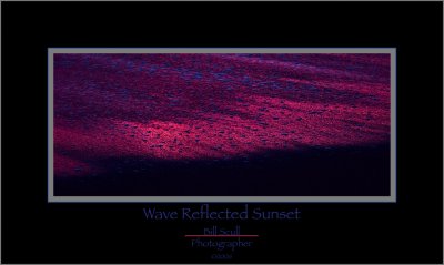 Wave Reflected Sunset