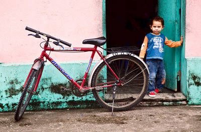 Boy & bike
