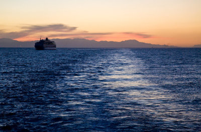 Sunset Departure from Cagliari