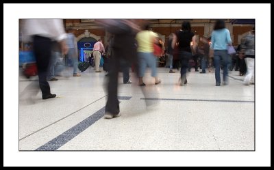 Floor level shot at railway station
