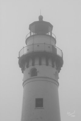 Morning Fog At Wind Point Lighthouse