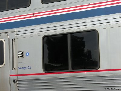 Amtrak Lounge door detail
