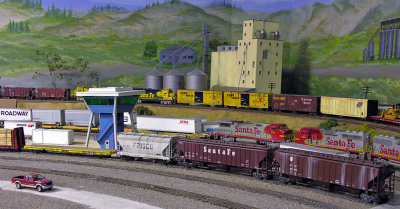 View of the yard and Yard Tower (scaled down from Barstow)