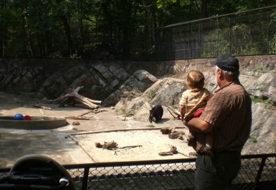 JD and Grandpa at the Bear Den