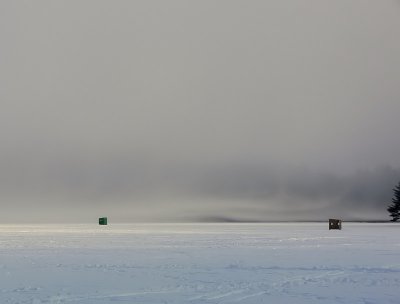 Winter Morning Lake Fog