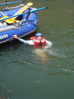 Day 2 Stephen swimming from the rock jump.JPG