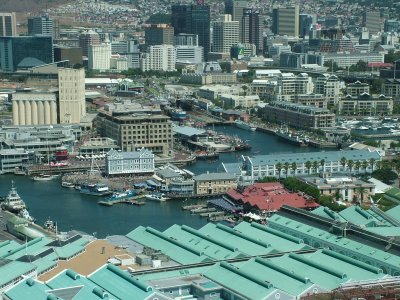 Aerial view of The V  A Waterfront in Cape Town.JPG