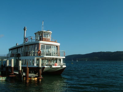 Knysna Lagoon and the paddle steamer.JPG