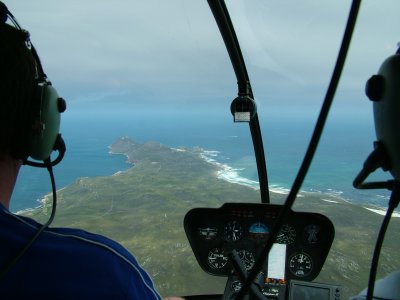 First view of Cape Point from the air.JPG
