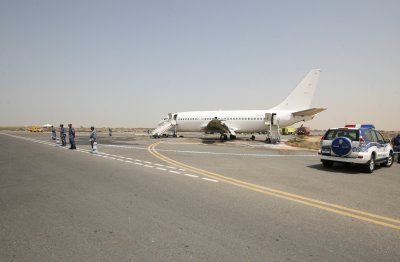 1205 11th April 07 The Emergency Exercise Crash Site.JPG