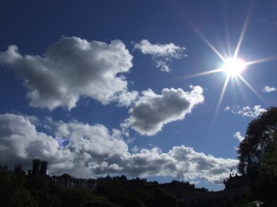 Sun over Edinburgh Castle.JPG