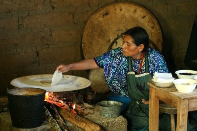 Making tortillas in Chiapas