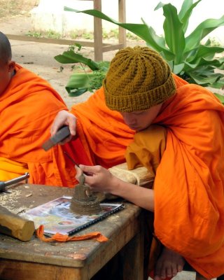 Carving a Buddha