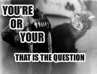 grammerhamlet.jpg You're or your that is the question