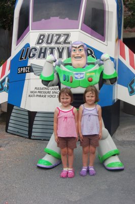 Buzz Lightyear! (Rory in pink)