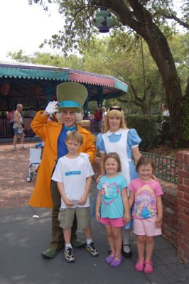 Meeting Alice and the Mad Hatter
